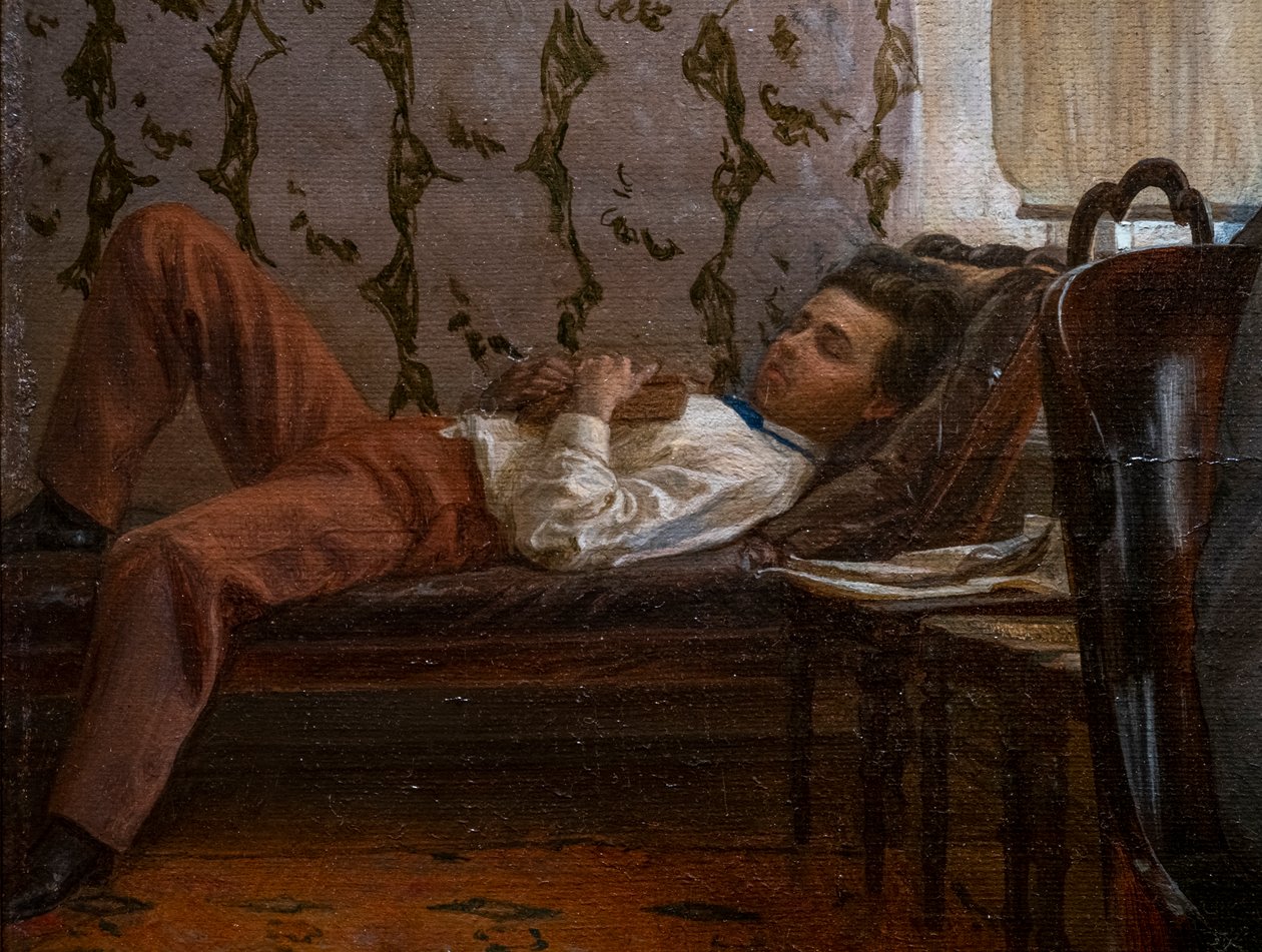 VIZSGÁRA KÉSZÜLŐ DIÁKOK (Részletek) alkotó: Ilya Efimovich Repin