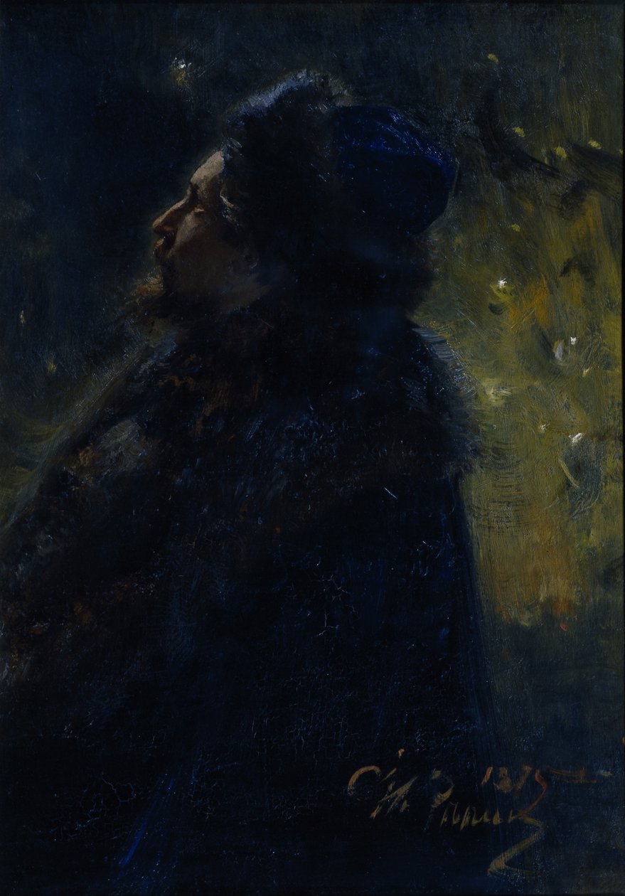 Sadko. Viktor Vasnetsov művész portréja 1848-1926, 1875 alkotó: Ilya Efimovich Repin