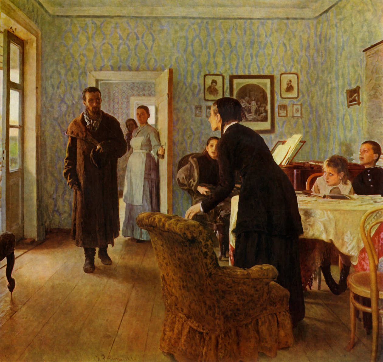 „Váratlan visszatérés”, 1884, 1965. alkotó: Ilya Efimovich Repin