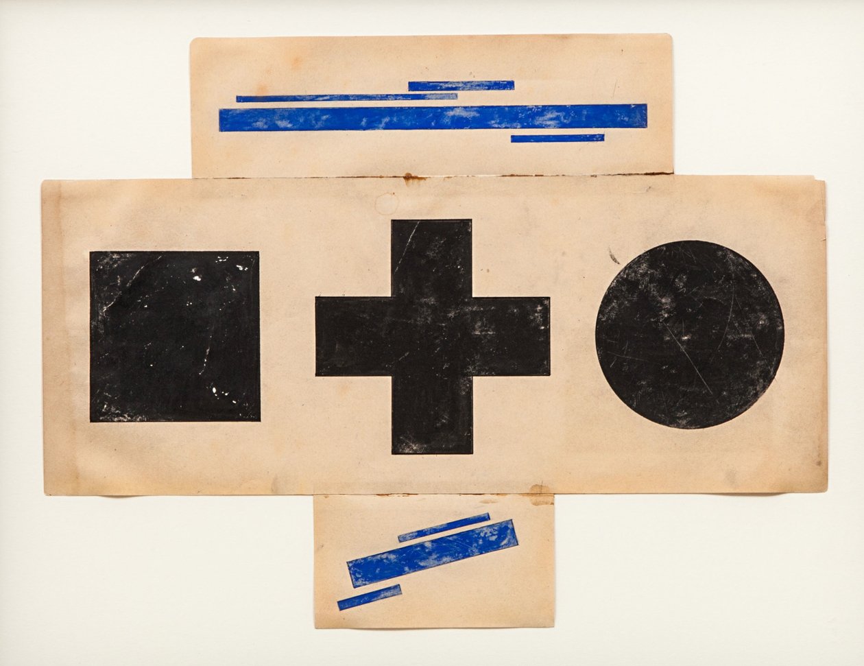 Szuprematista minta, 1921 körül alkotó: Ilya Grigorevich Chashnik
