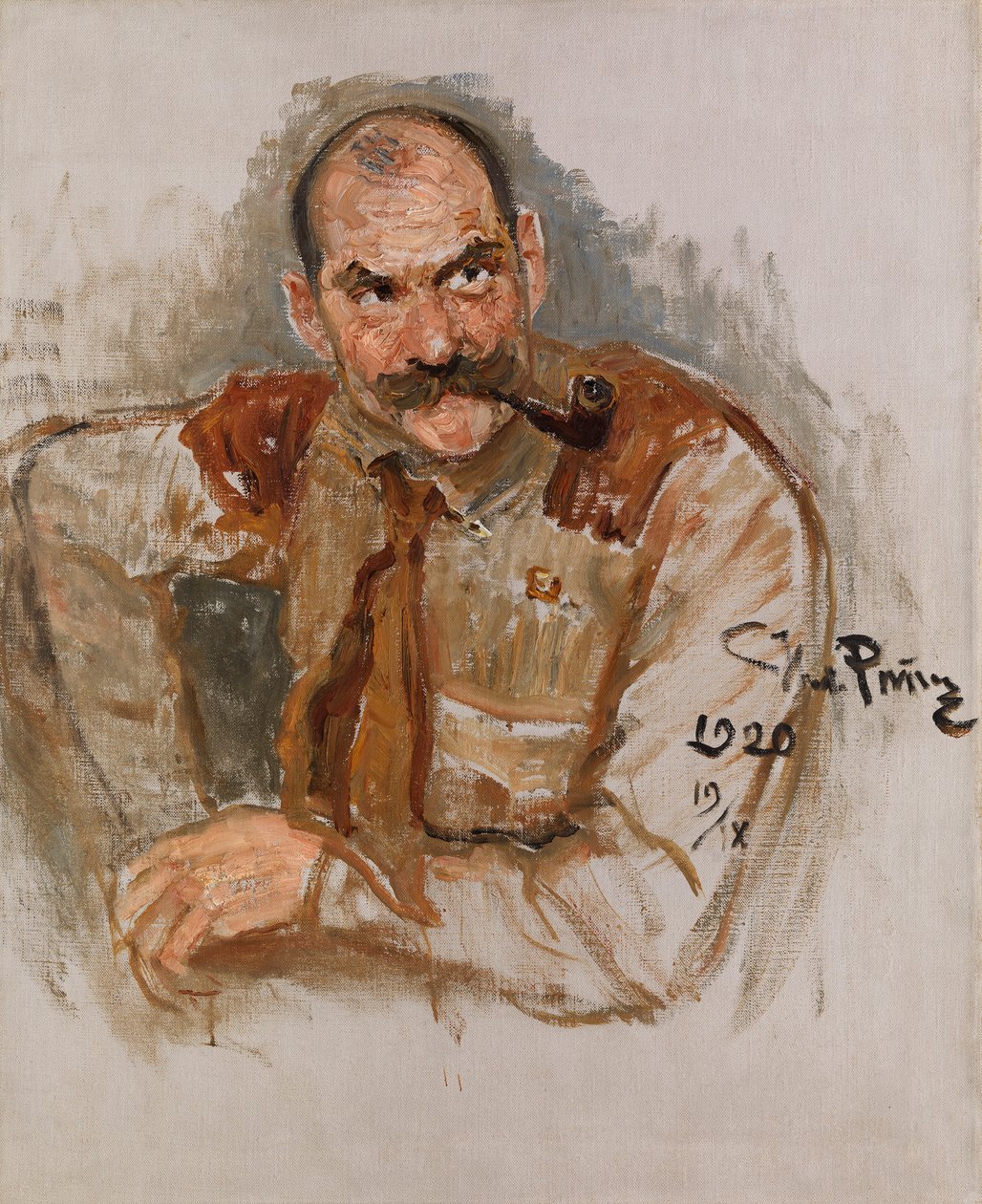 Akseli Gallen-Kallela művész portréja 1865-1931, 1920. alkotó: Ilya Efimovich Repin