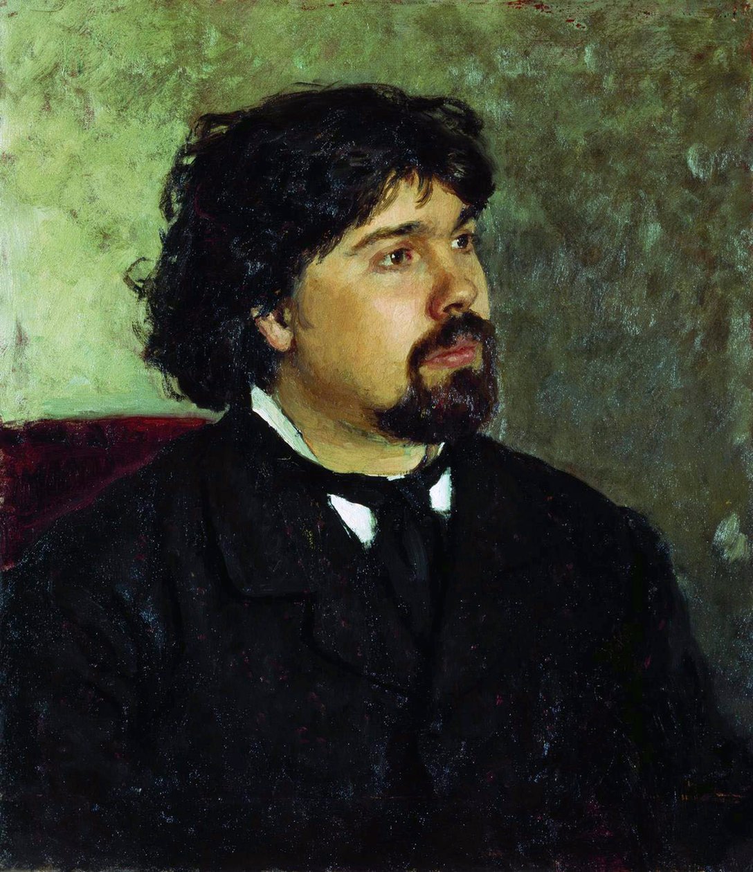 Vaszilij Surikov művész portréja, 1848-1916, 1885. alkotó: Ilya Efimovich Repin