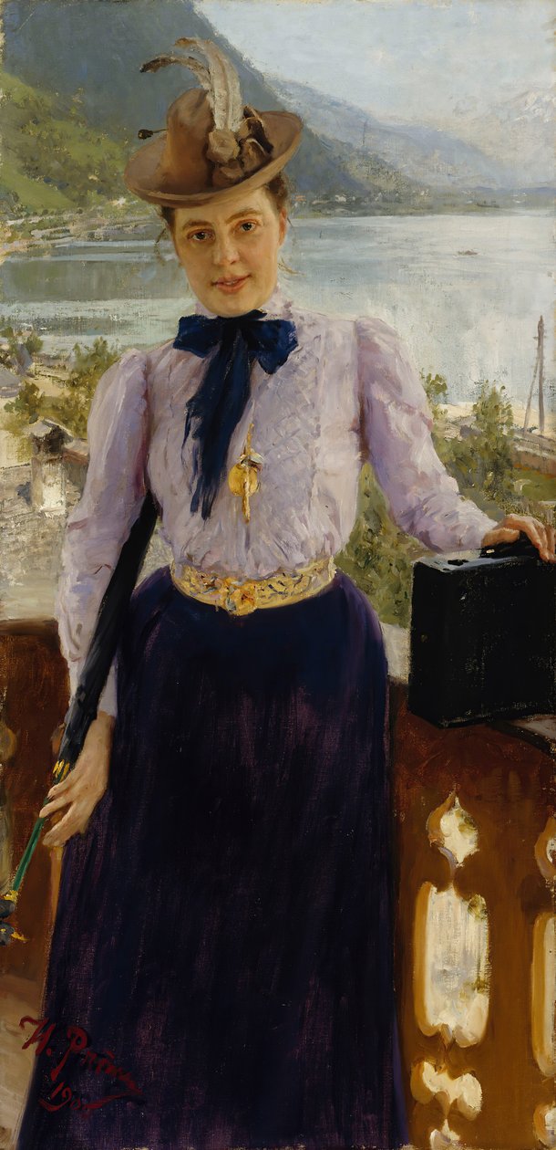 A szerző portréja, Natalia Borísovna Nordman-Severova 1863-1914, 1900. alkotó: Ilya Efimovich Repin