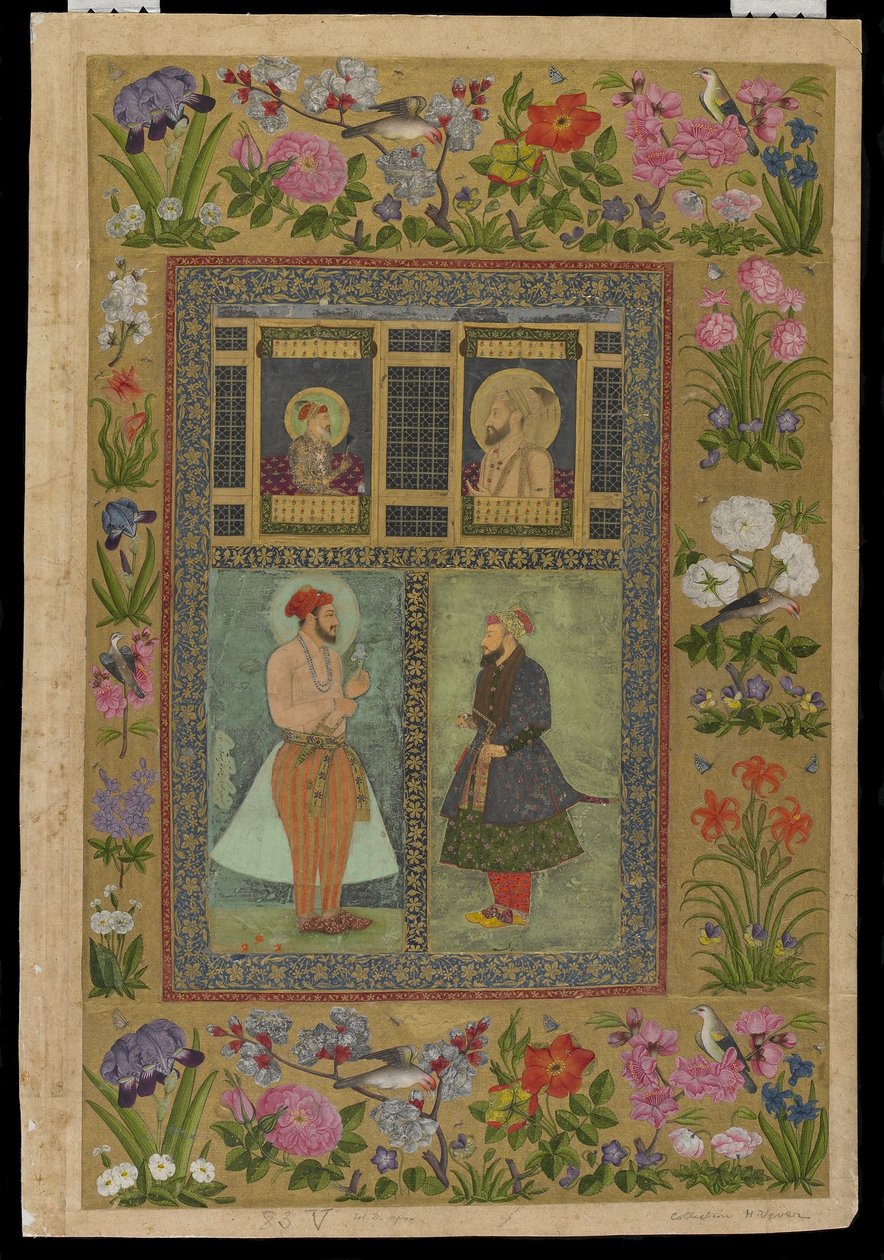 Négy portré a Szentpétervári Albumból, 1650-60 körül alkotó: Imad al Hasani