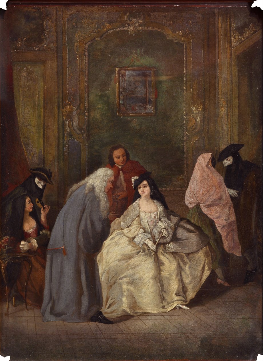 Az ügyész és felesége találkozója alkotó: Imitator of Pietro Longhi
