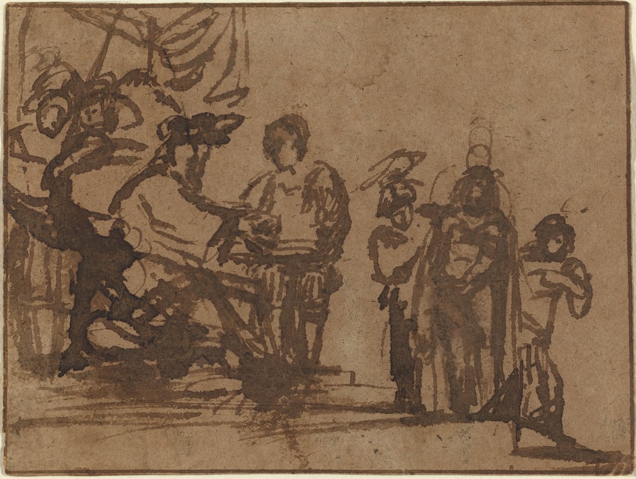 Krisztus Pilátus előtt alkotó: Imitator of Rembrandt van Rijn