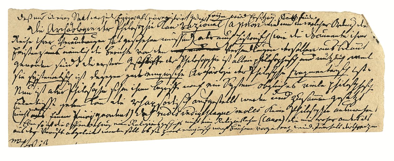 Autográf kézirat, németül, jegyzetek a filozófiáról és a königsbergi egyetemről (toll és tinta, papírra) alkotó: Immanuel Kant