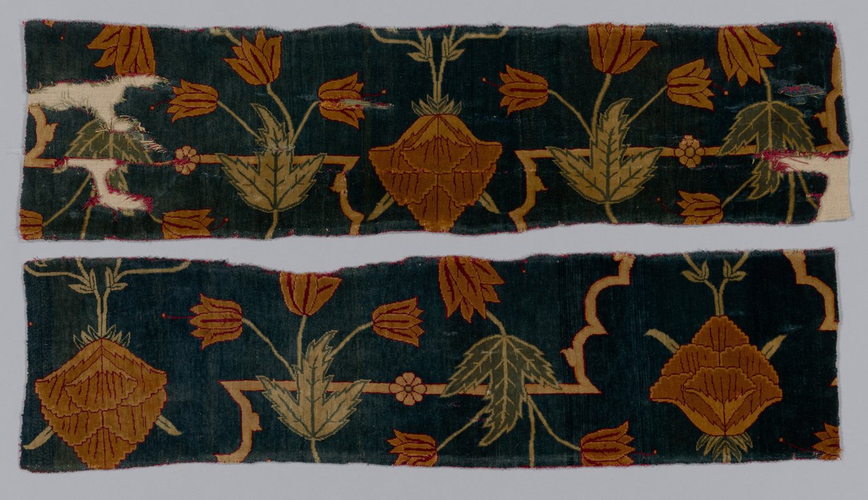 Szőnyegtöredékek, 1600-1650. alkotó: Imperial Manufactory