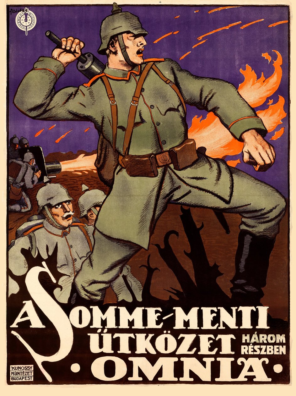 Hőseink a Somme-on, 1916. alkotó: Imre Foeldes