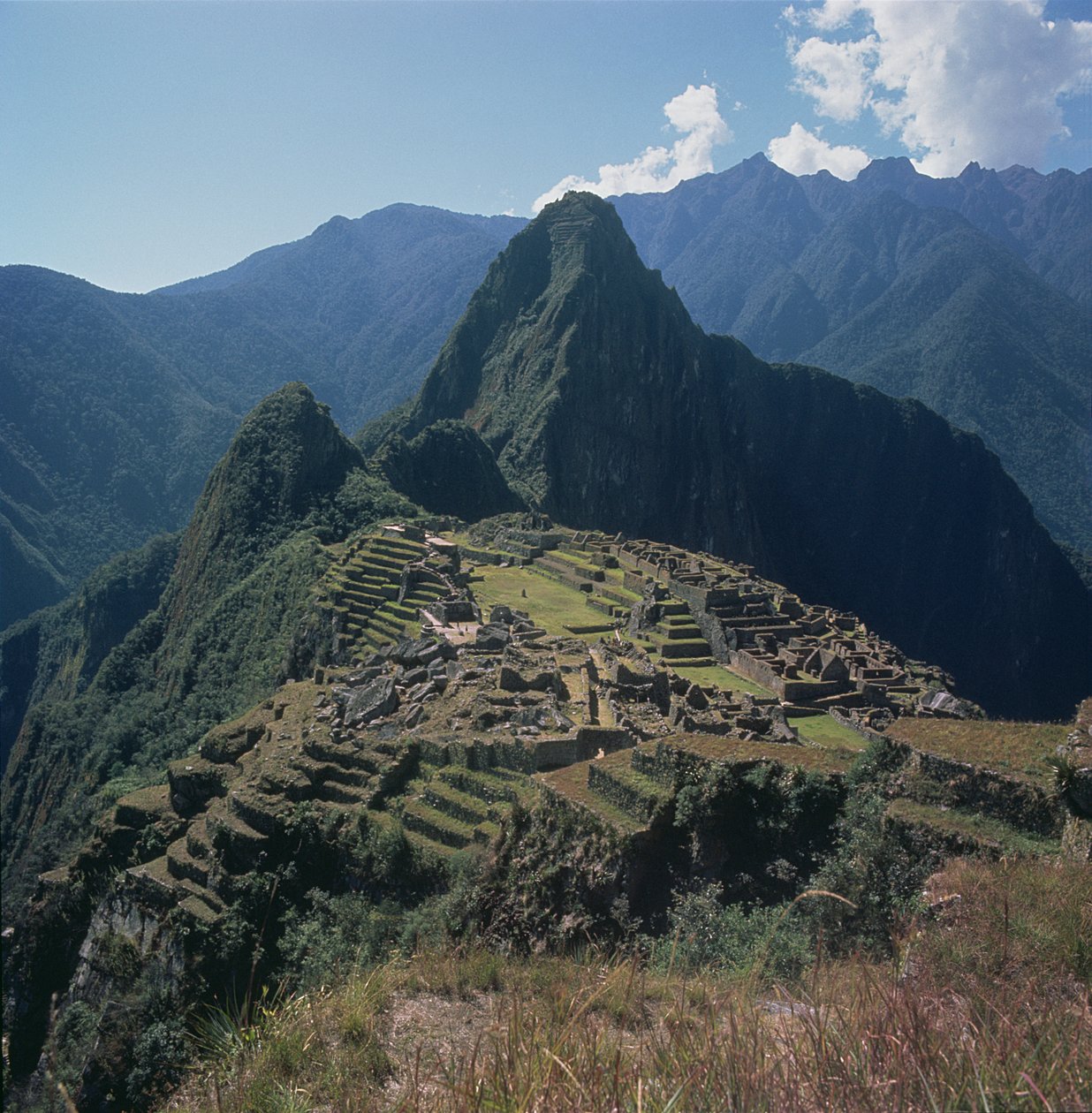 A Machu Picchu fellegvárának kilátása alkotó: Incan