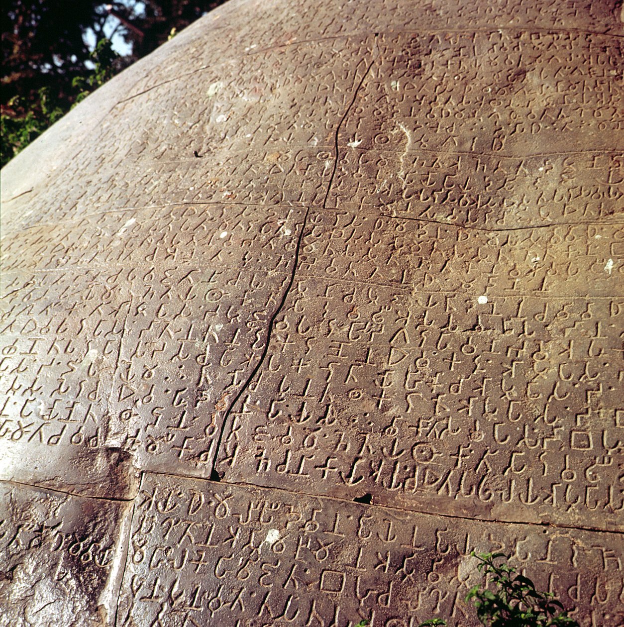 Ashoka császár (i.e. 264-223 körül) kövének másolata (részlet) alkotó: Indian