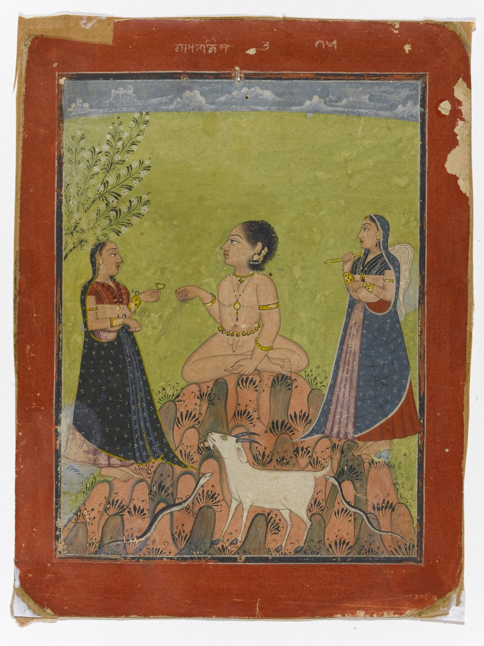 Malkos Raga, 1735-40 körül (papíron átlátszatlan wc) alkotó: Indian School