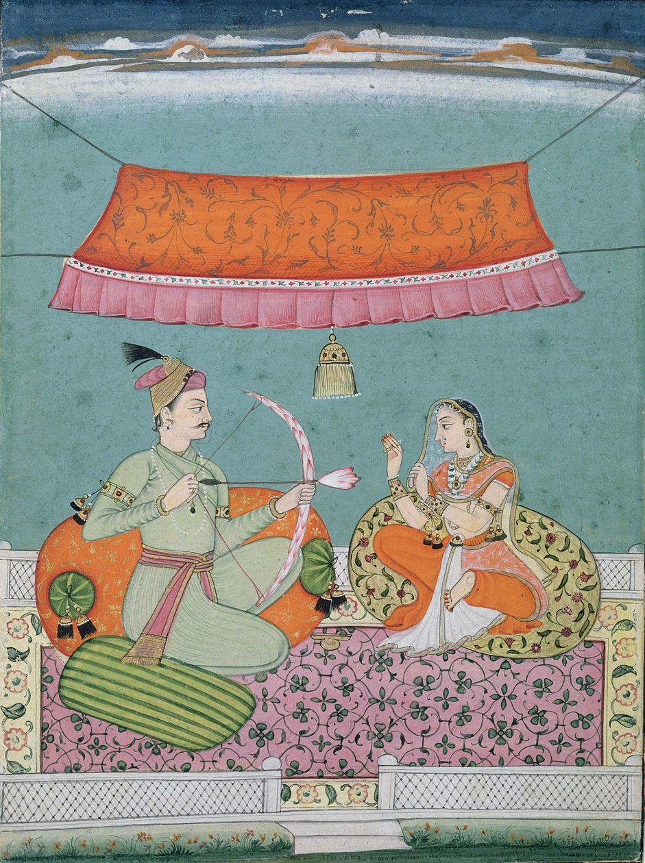 A lótusz nyíl, Bilaspur, 1750 körül alkotó: Indian School