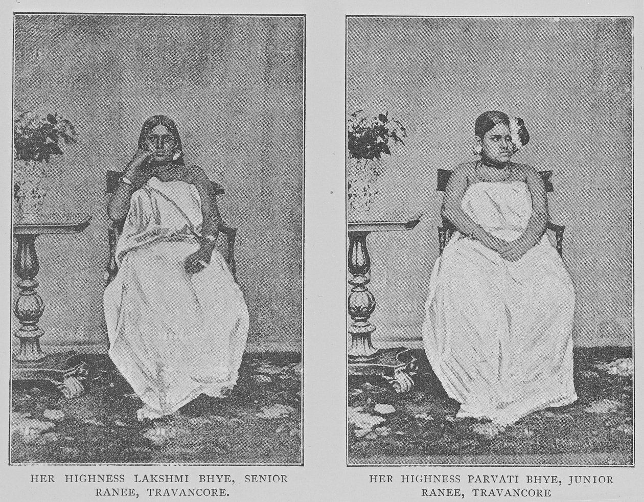 Két Ranis a Travancore-ból alkotó: Indian photographer