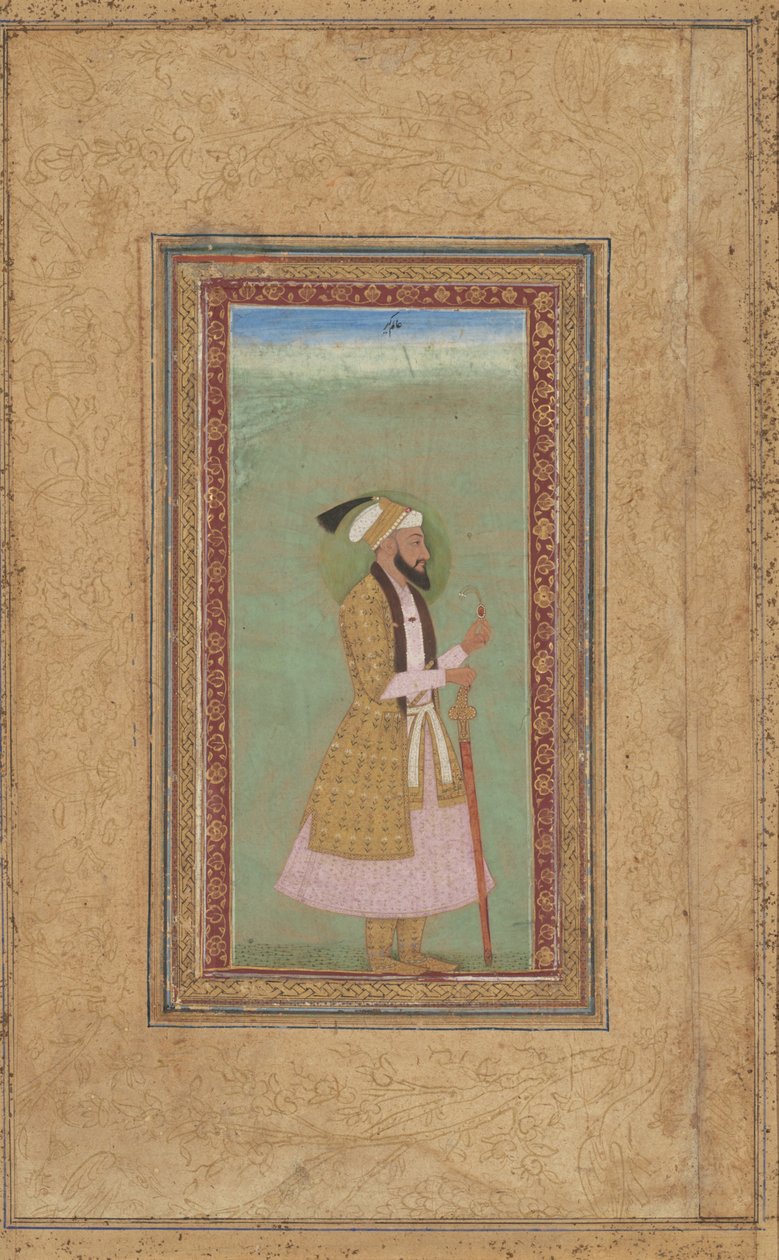 Egy rubinos herceg portréja alkotó: Indian 18th Century