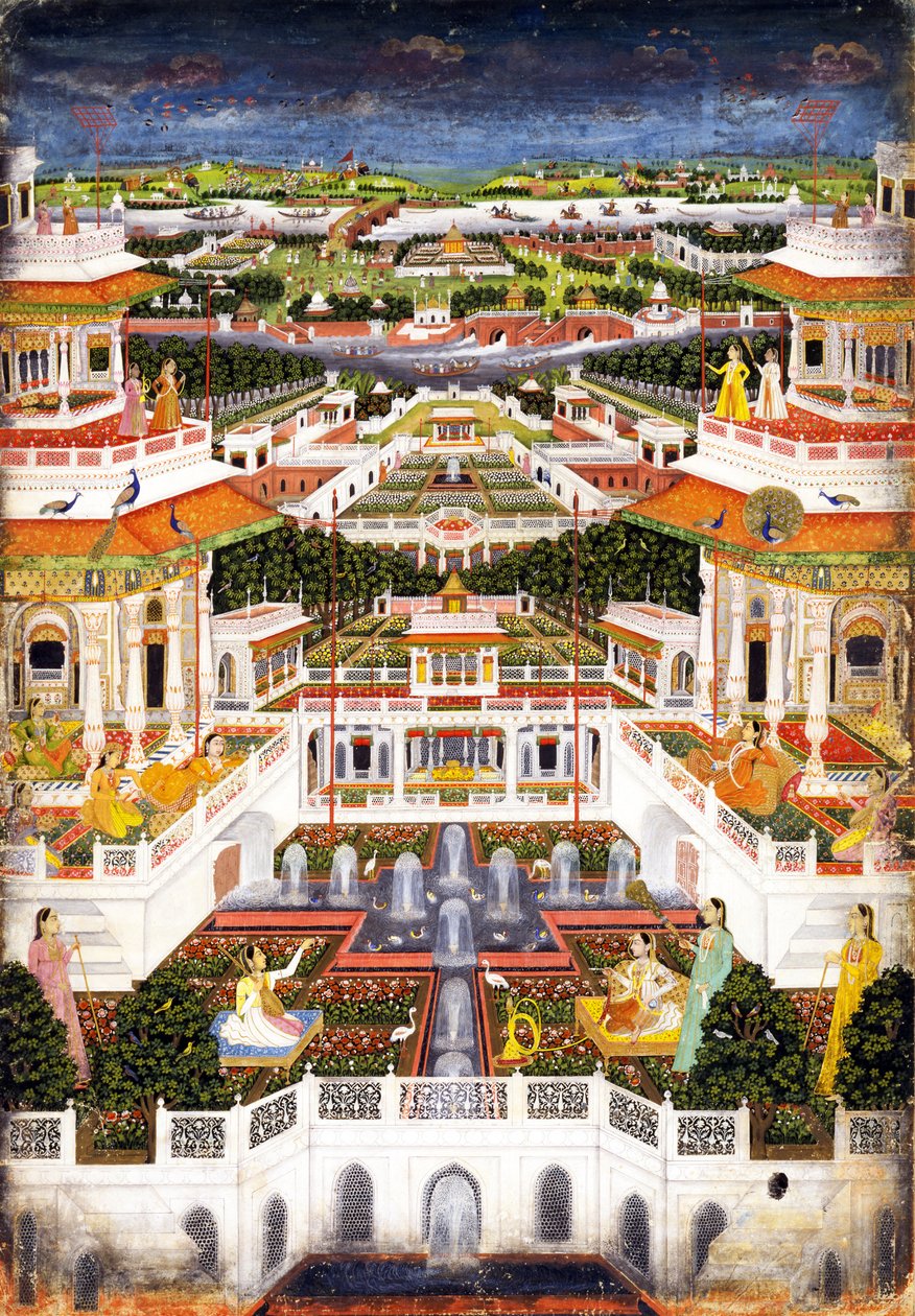Palotakomplexum háremkertekkel, kb. 1764-1765 alkotó: Indian Art