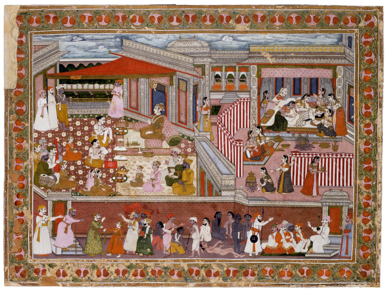 Születés egy palotában, 1760-1770 alkotó: Indian Art