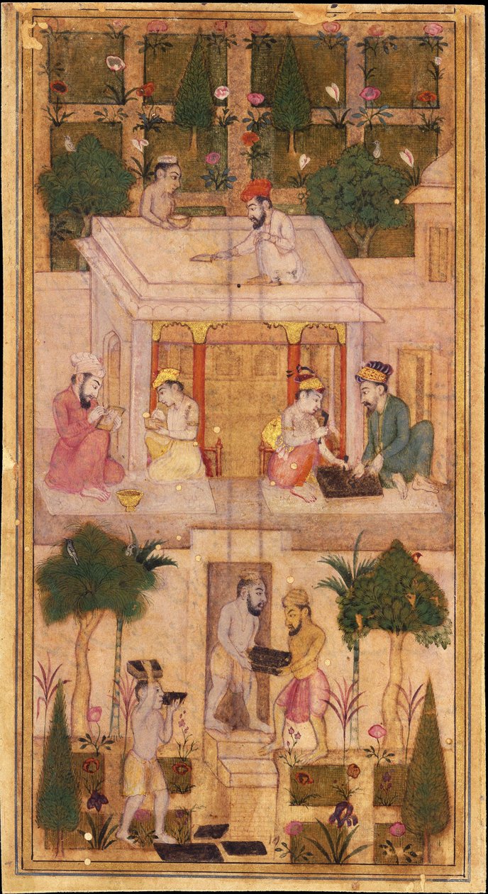 Könyvkészítés a kertben alkotó: Indian Art