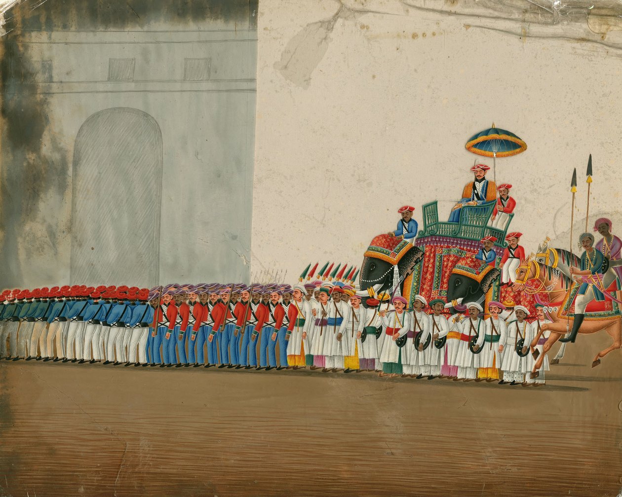Elefánton lovagló szultán, kb. 1800 alkotó: Indian Art
