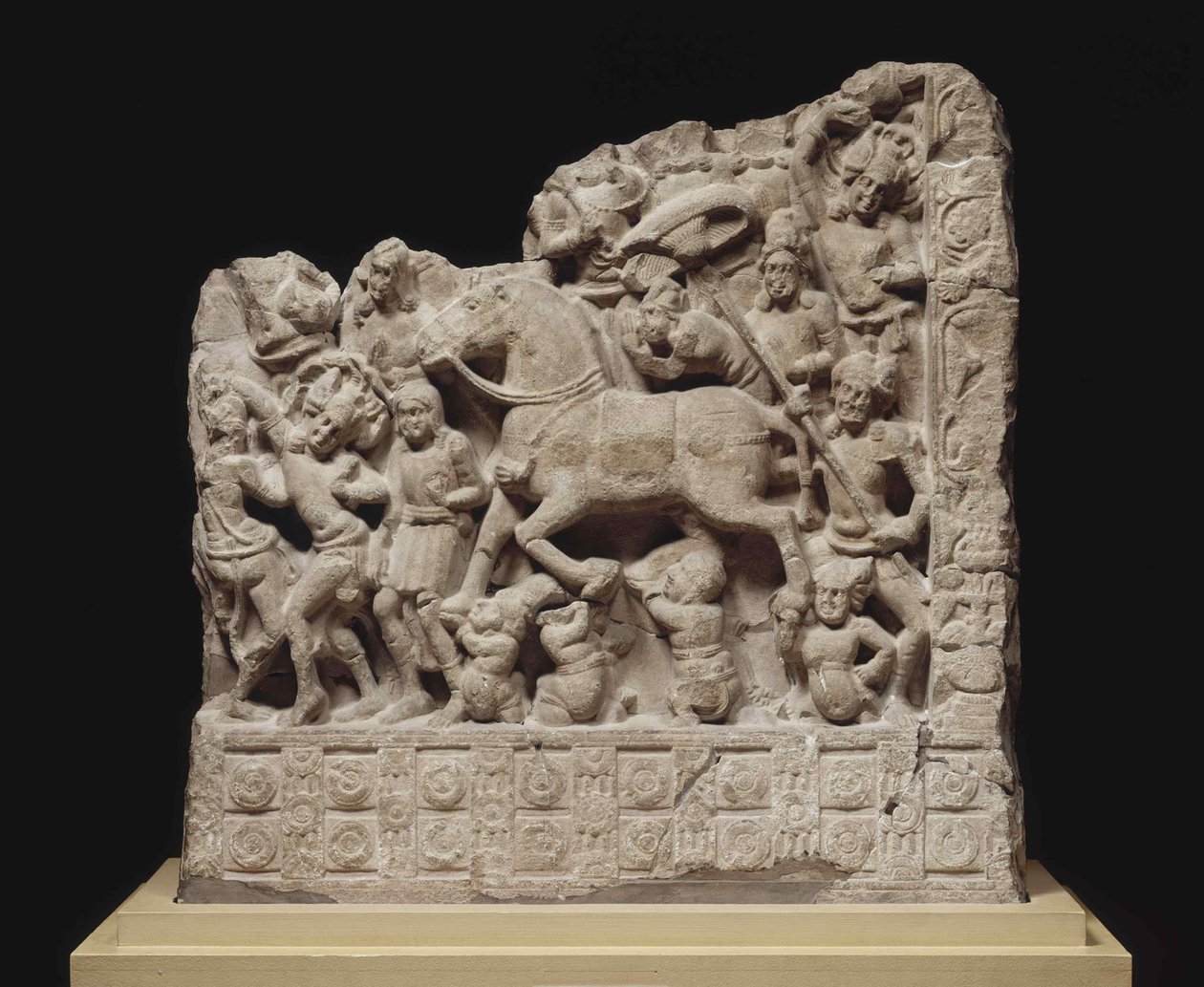 Siddhartha Gautama nagy távozása, 2. század. HIRDETÉS. alkotó: Indian Art.
