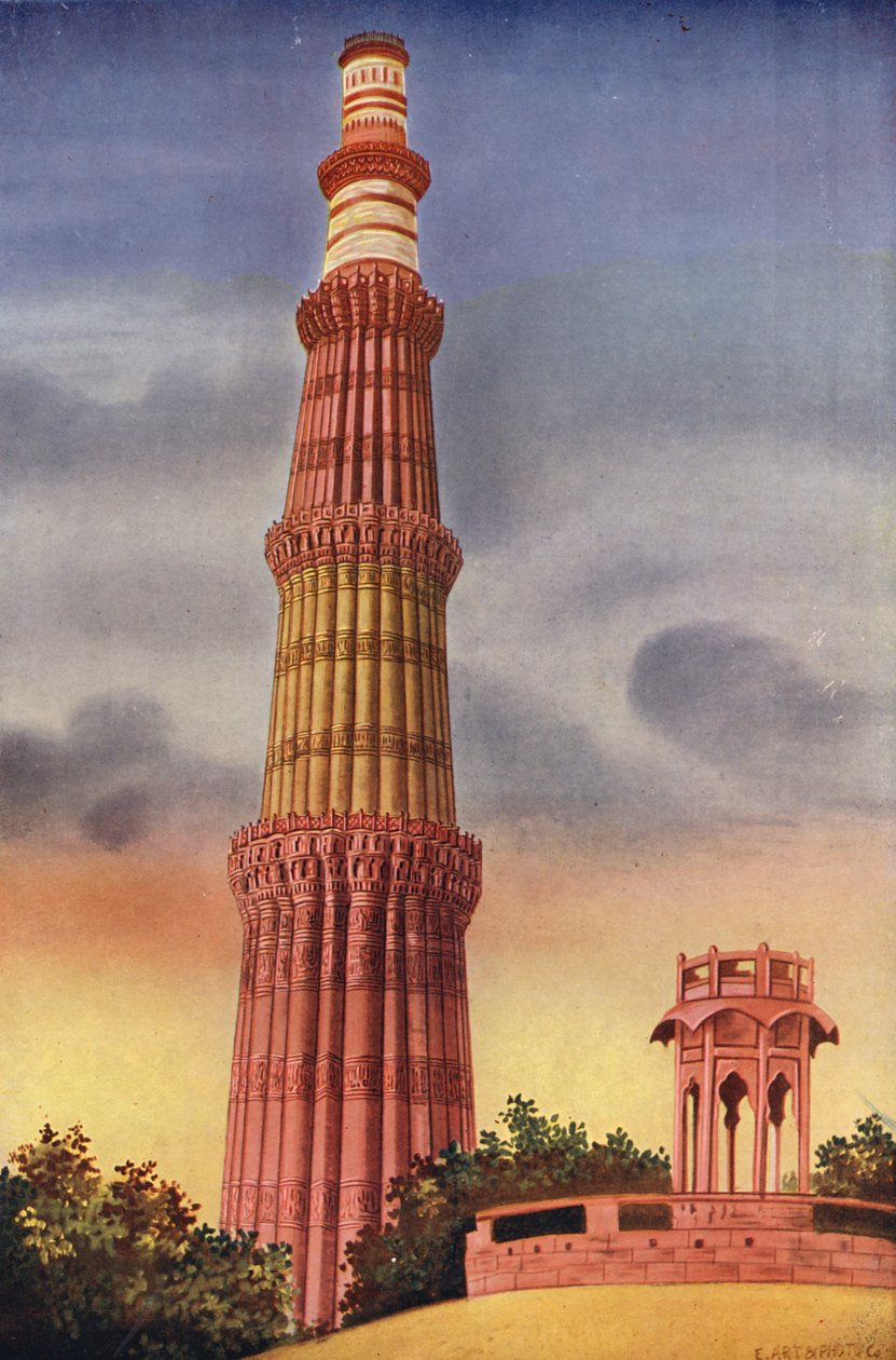 A Kutub Minar, Delhi (színes fotó) alkotó: Indian photographer