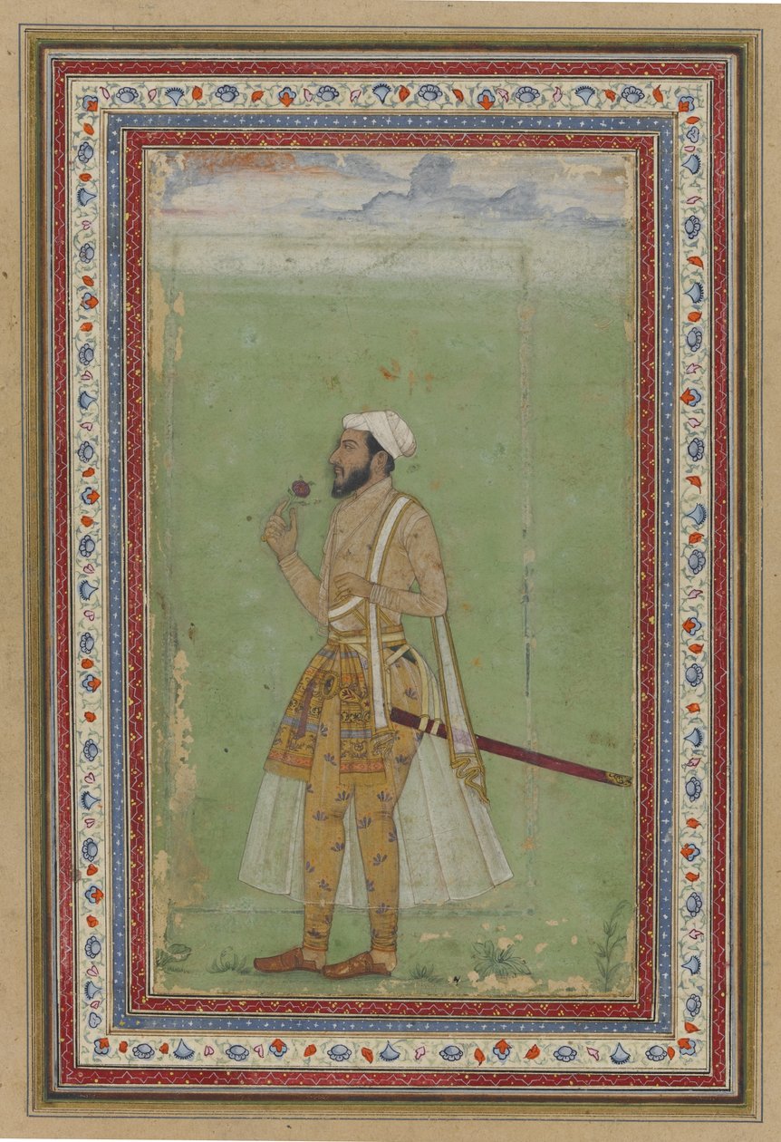 Mogul méltóság, 1640 körül (wc és arany papíron) alkotó: Indian School