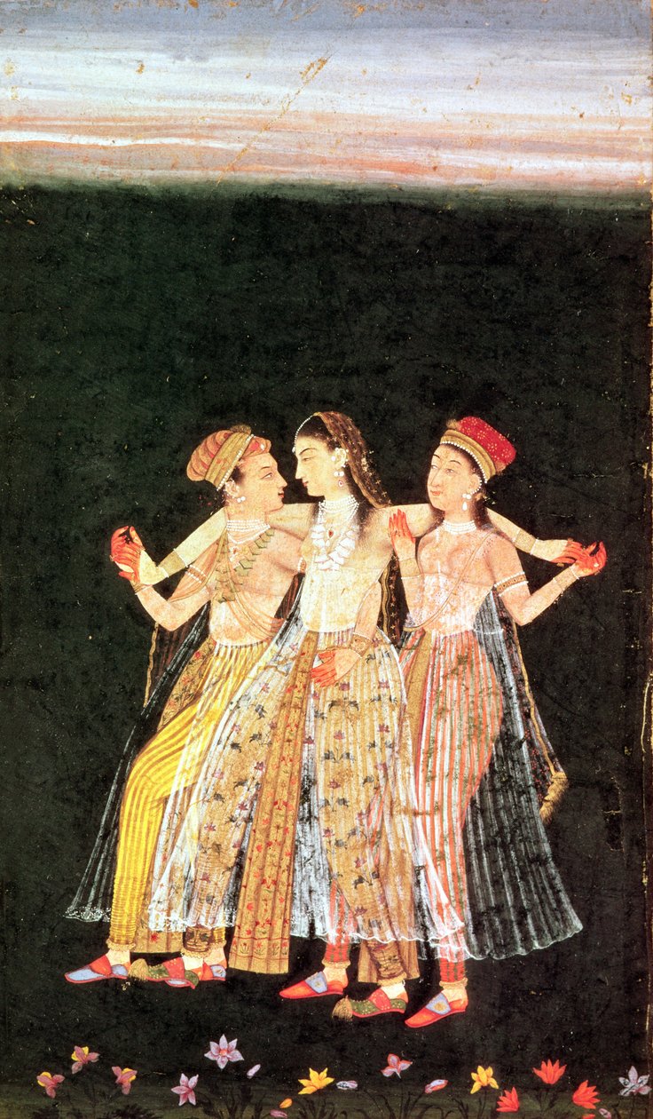 Egy herceg két ágyasával alkotó: Indian School