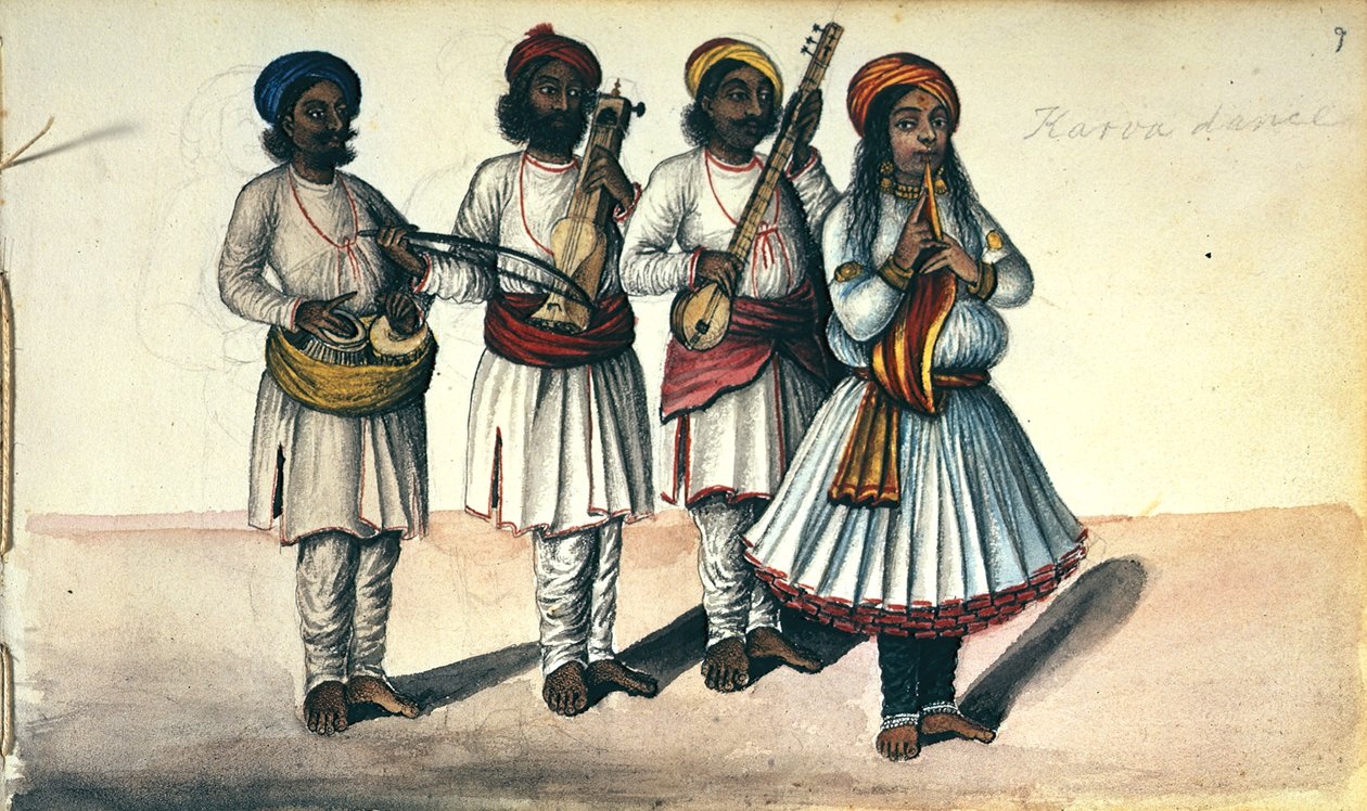 Egy táncoló lány alkotó: Indian School