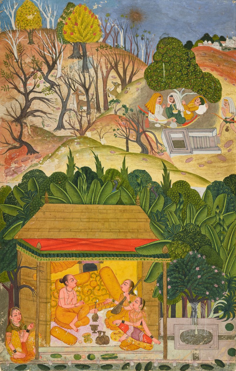 Nyári hónap, fólió egy Baramasáról, 1750 körül alkotó: Indian School