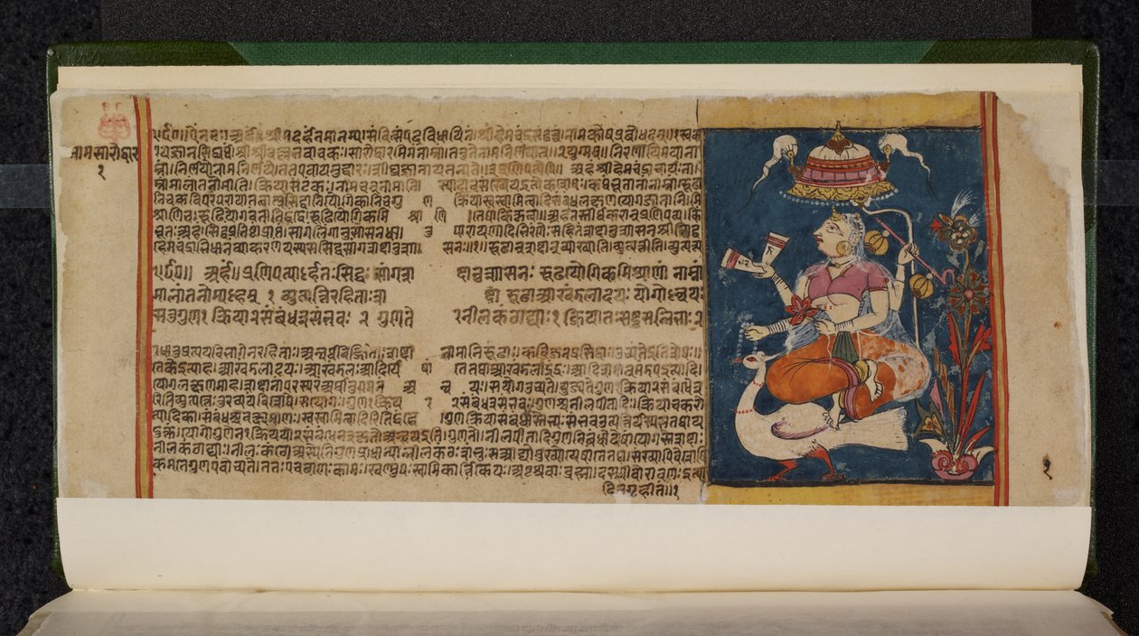 Abhidan Chintamani kéziratos folio alkotó: Indian School