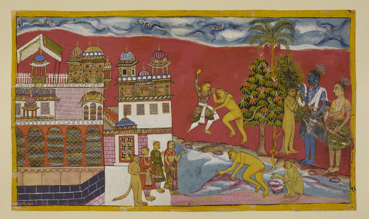 Add hozzá 15296 (2) f.16r, Vissza a kiskindhai palotán kívülre alkotó: Indian School