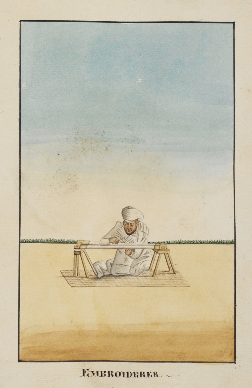 Add Or 2716, Hímző ül a kereténél alkotó: Indian School
