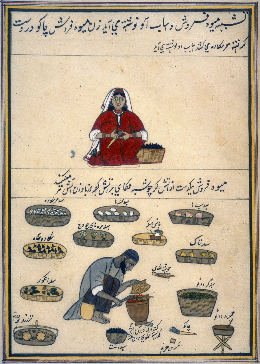 „Kasmíri mesterségek albuma”, 1860 körül (akvarell papíron) alkotó: Indian School