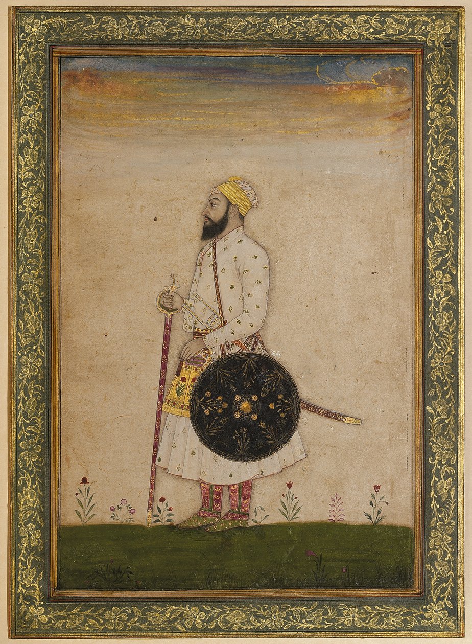 Bahram Khan, Shah Jahan udvari tisztviselője, Mogul India, 1720 körül alkotó: Indian School