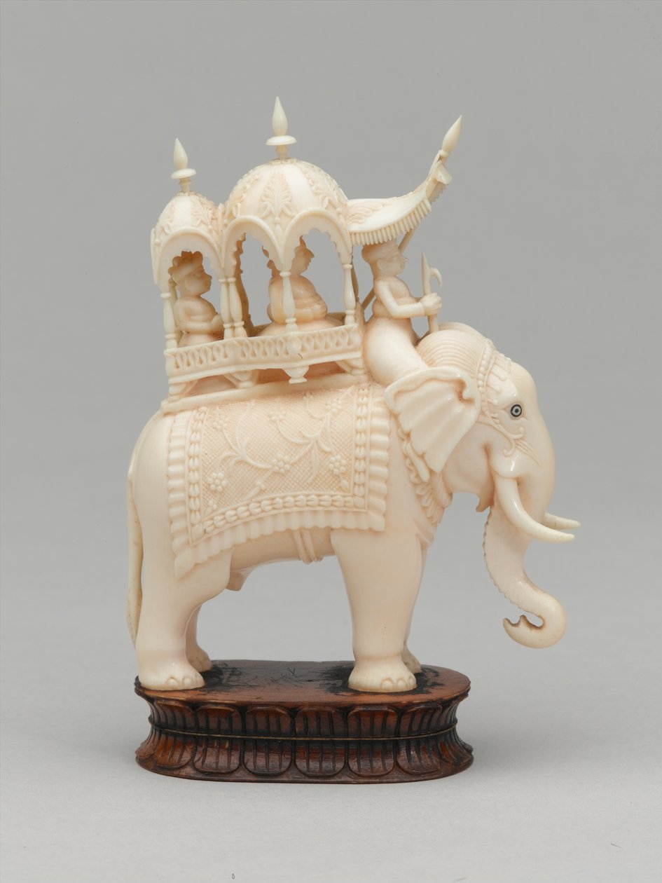 Fekete király, sakkfigura, India, 1820 körül alkotó: Indian School