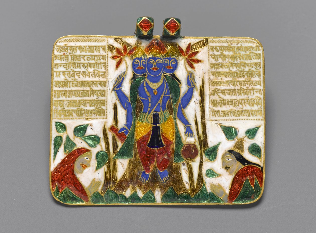Brahma medál, 18. század vége (aranyon lévő zománczzománc) (a hátoldalt lásd még: 267520) alkotó: Indian School