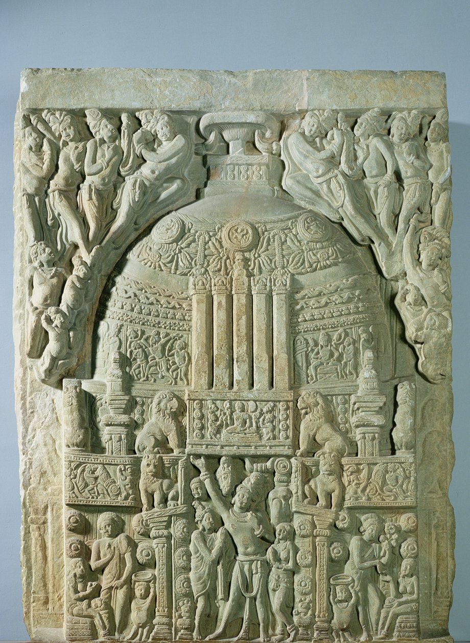 Buddhista sztúpa, Nagarjunakonda (mészkő) alkotó: Indian School