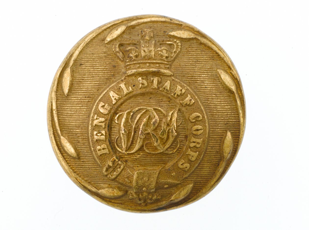 Button, bengáli hadtest, 1861-1876 alkotó: Indian School