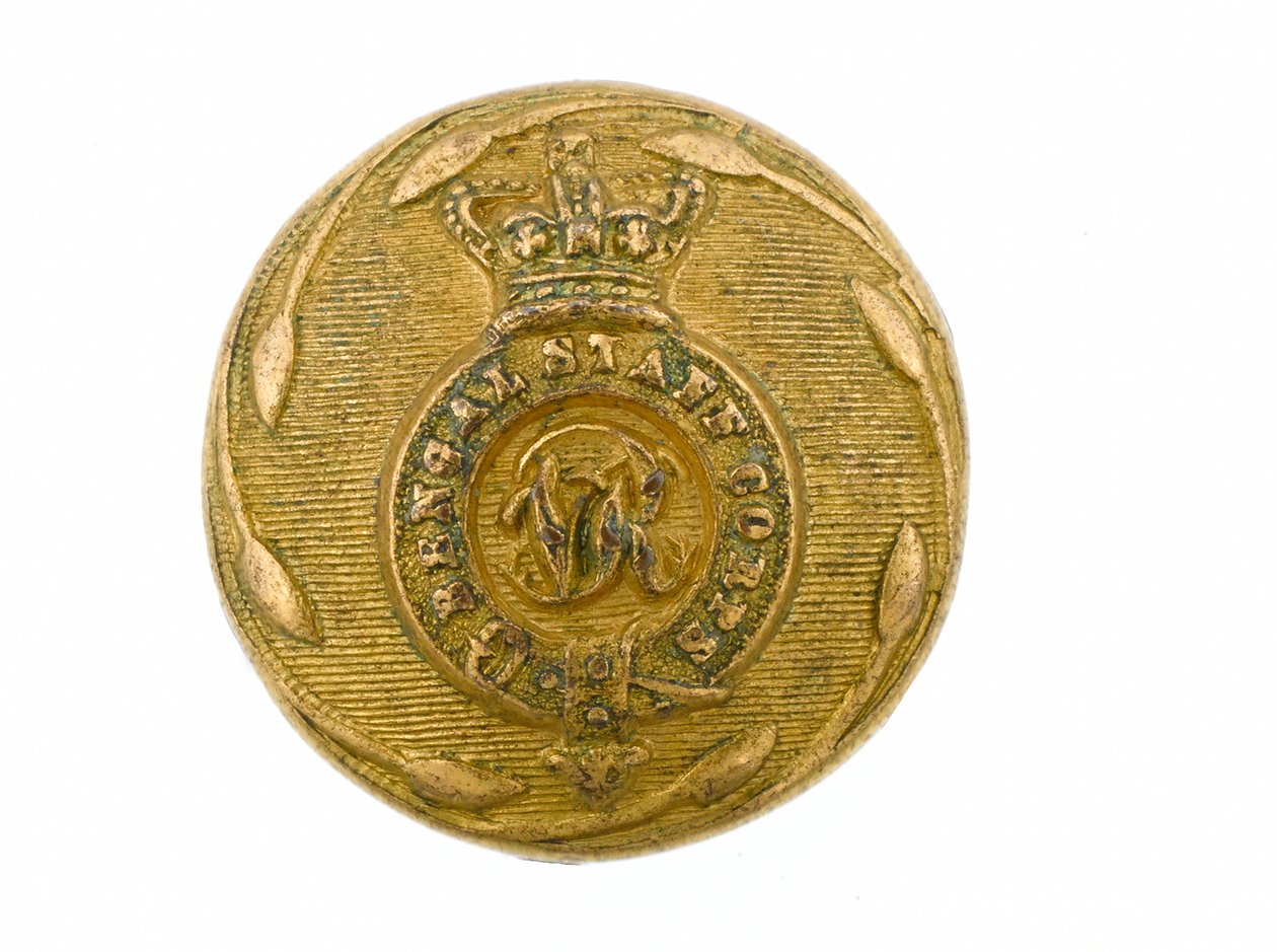Button, bengáli hadtest, 1876-1891 alkotó: Indian School