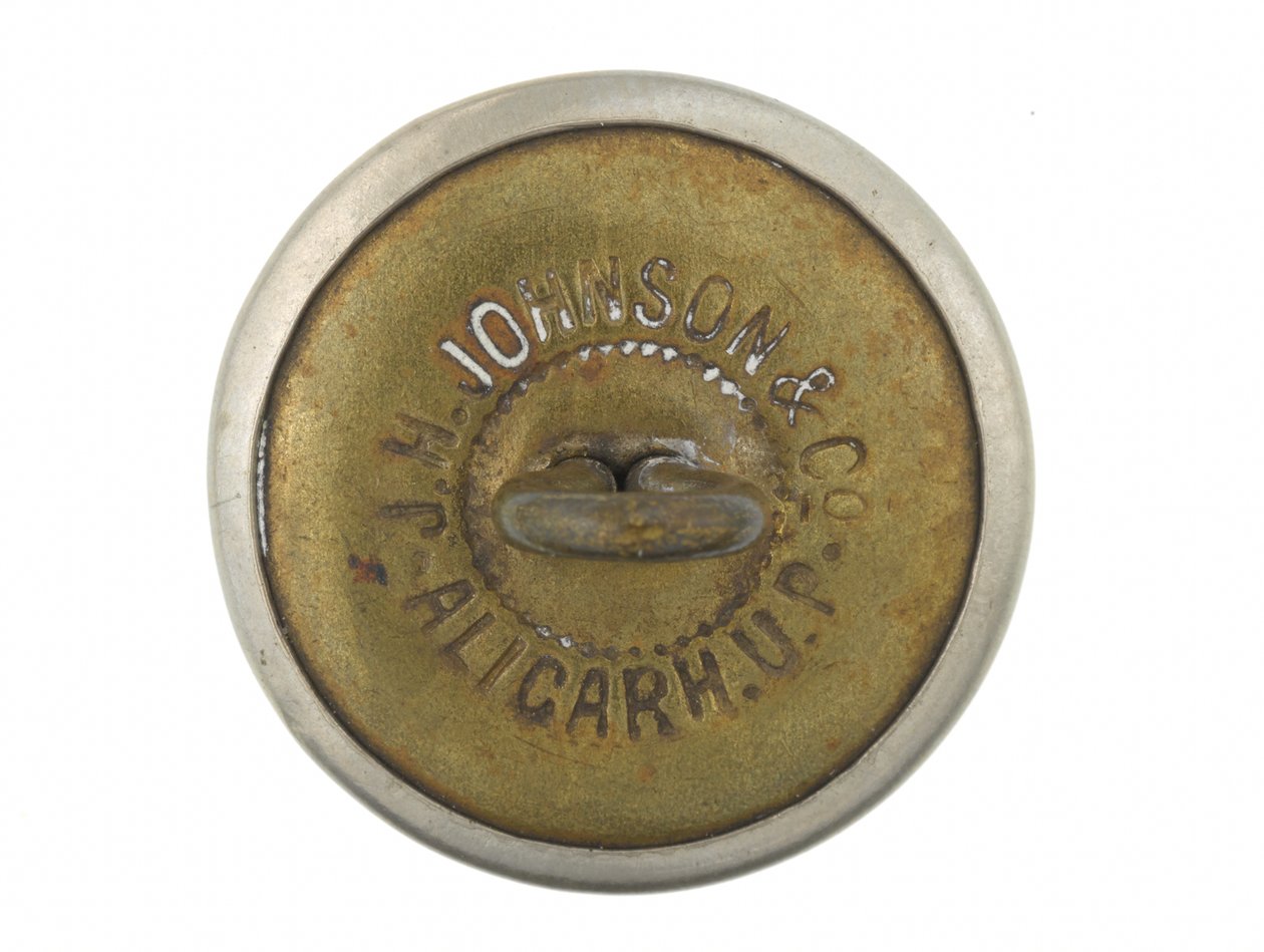 Button, Bombay önkéntes puskák, 1901-1947 alkotó: Indian School