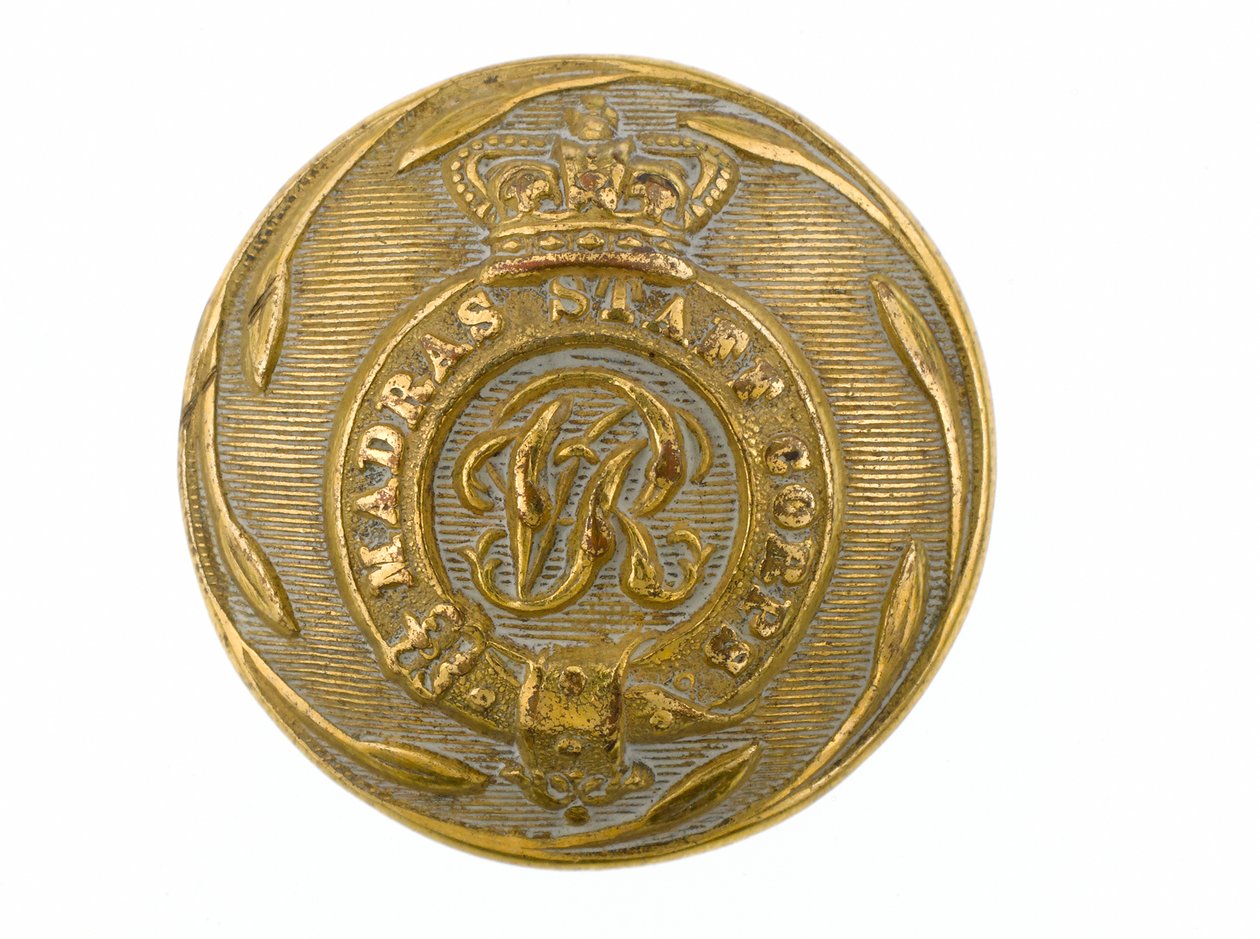 Button, Madras törzsi hadtest, 1861-1876 alkotó: Indian School