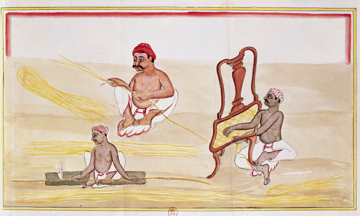 Pálcás székek Nagy-Britanniába exportálva (toll, tinta és WC papíron) alkotó: Indian School