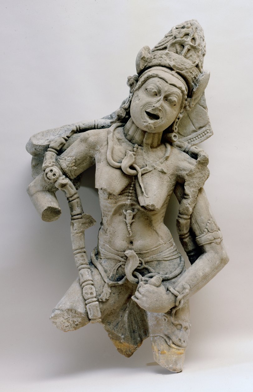 Chamunda, Hinglajgarh kultúra, i.sz. 1000 (homokkő) alkotó: Indian School