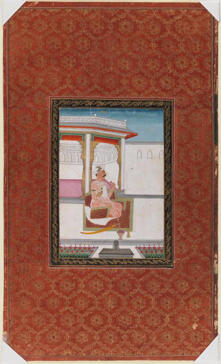Chandhu Lal, 1875-1900 (átlátszatlan wc és arany papíron) alkotó: Indian School
