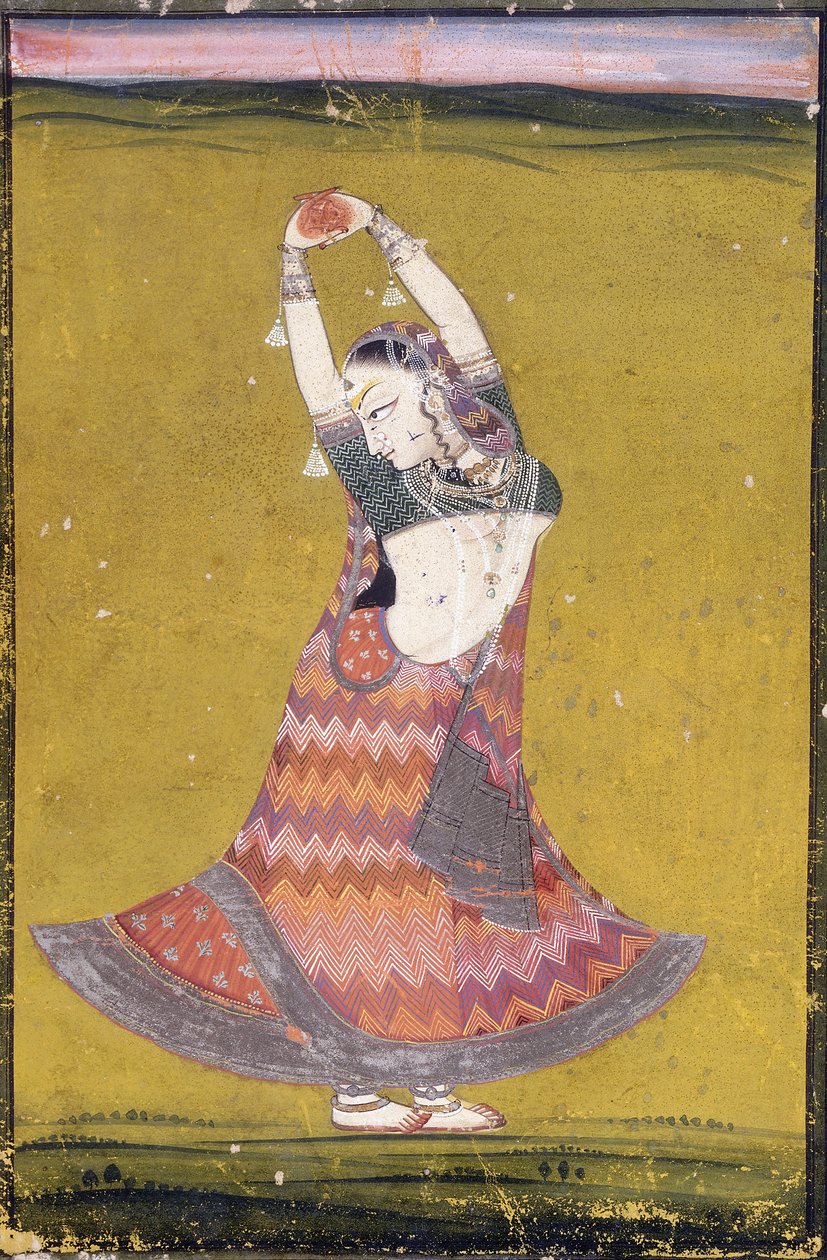 Táncoló lány, 19. század eleje alkotó: Indian School