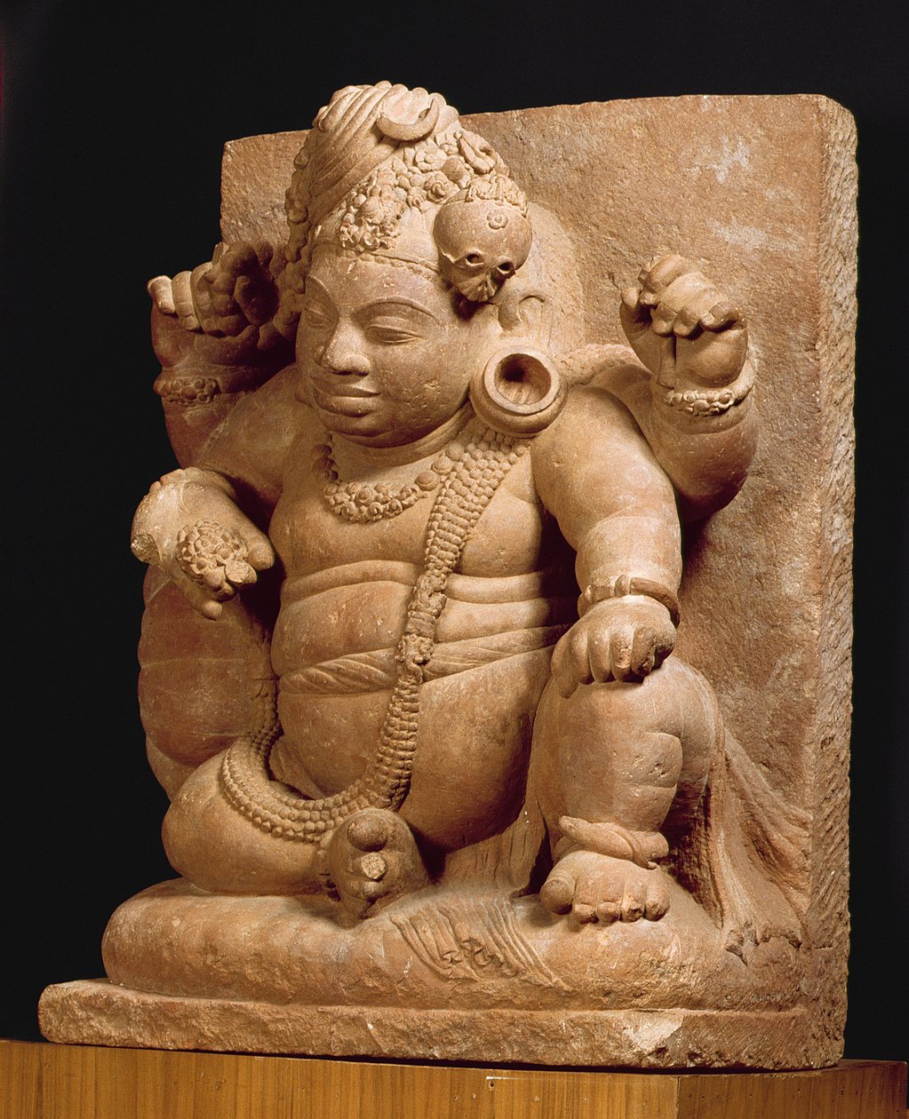 Siva alakja, mint Vamana, Mansar Maharashtra (vörös homokkő) alkotó: Indian School
