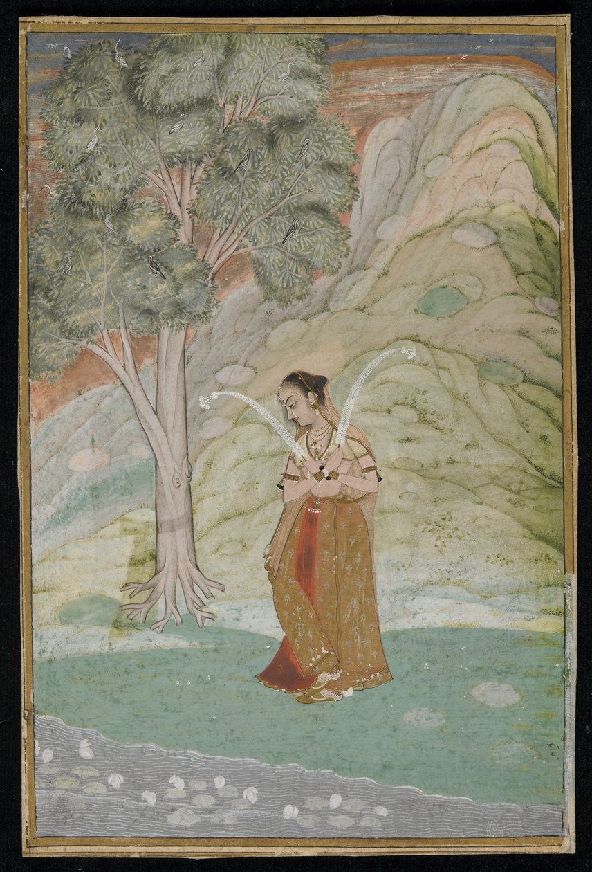 Gauri Ragini, Kéziratos fólió, 18. század vége alkotó: Indian School