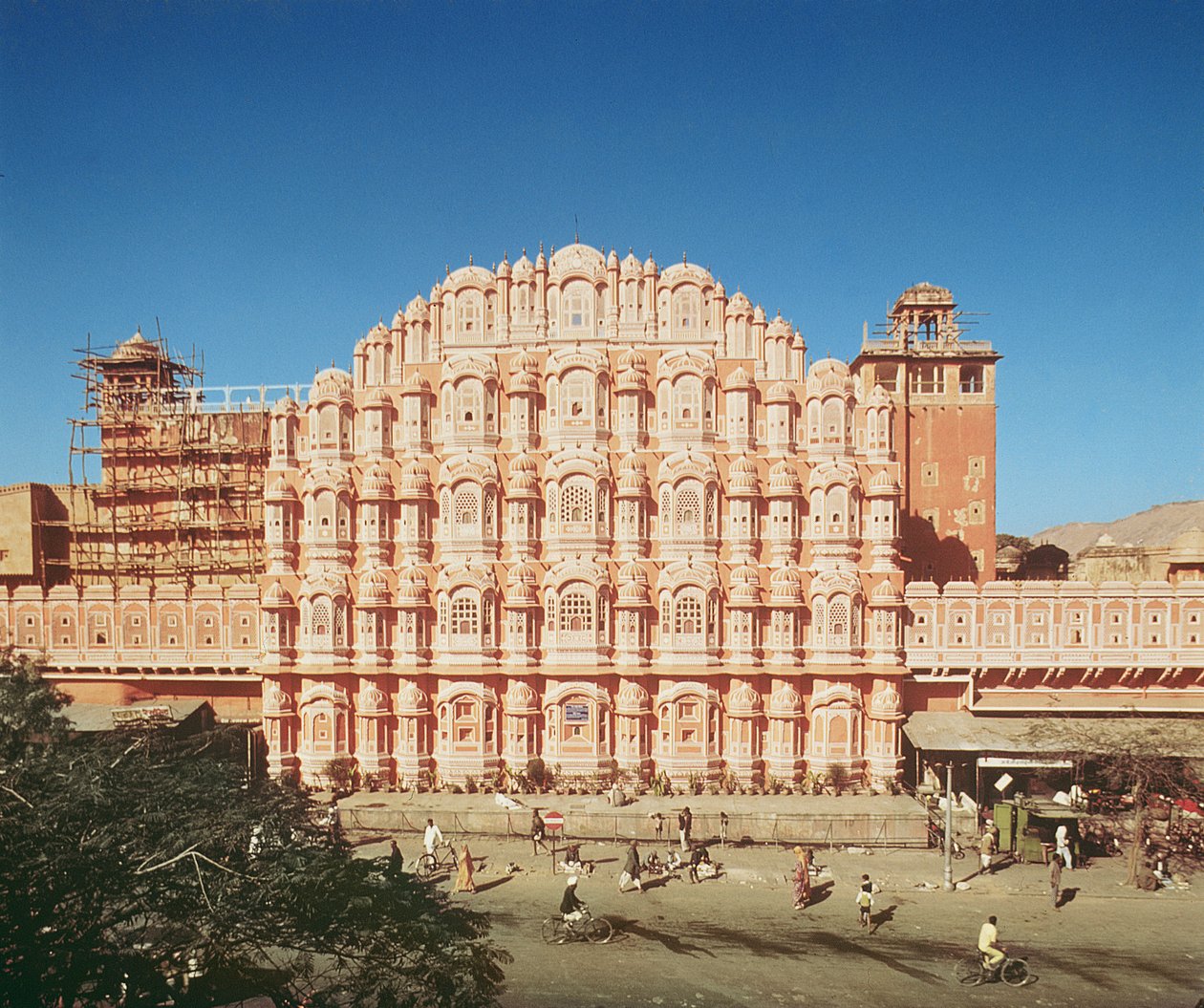 Hawa Mahal (a Szelek Palotája) 1799-ben épült (lásd még: 121219 és 208425) alkotó: Indian School