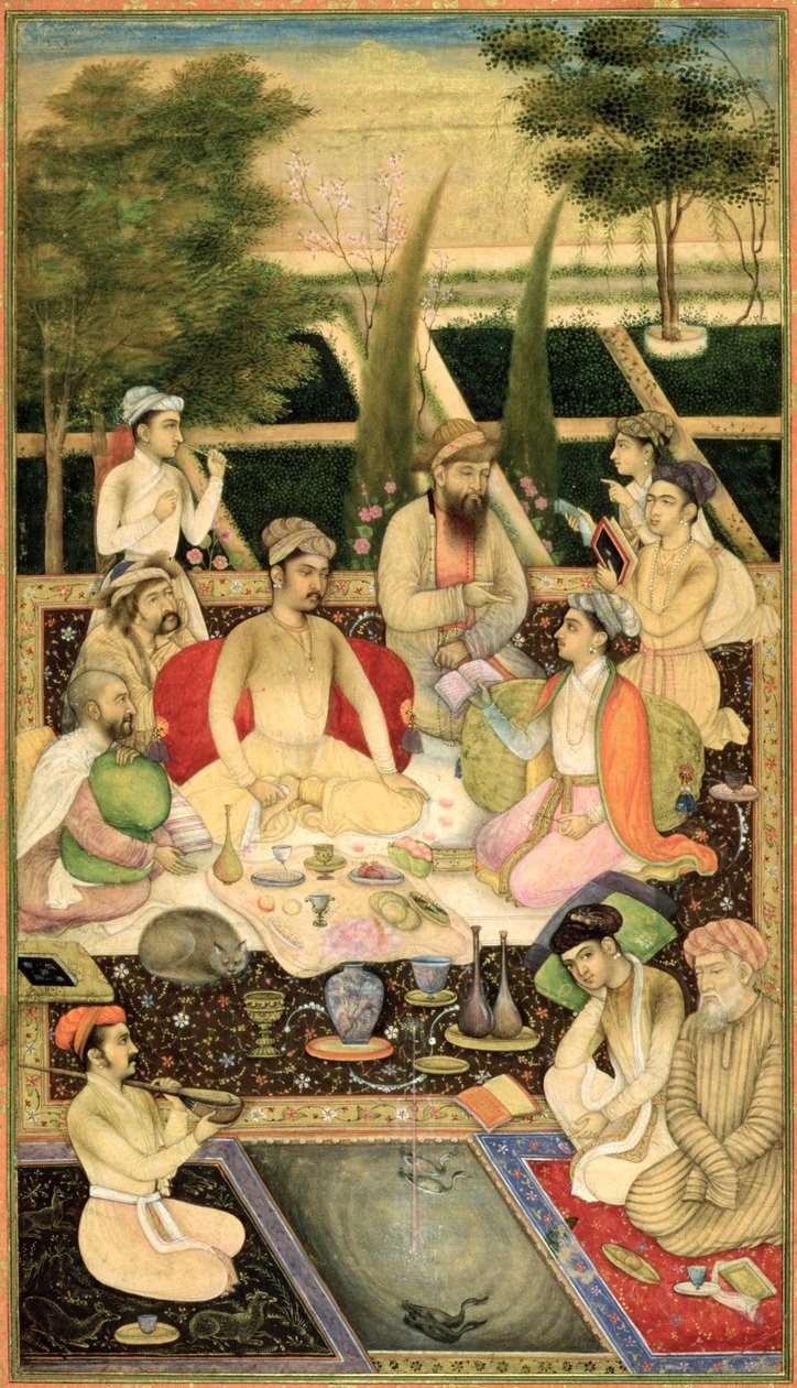 Ban ben. 07A.8 Két herceg egy kertben, 1615 körül alkotó: Indian School