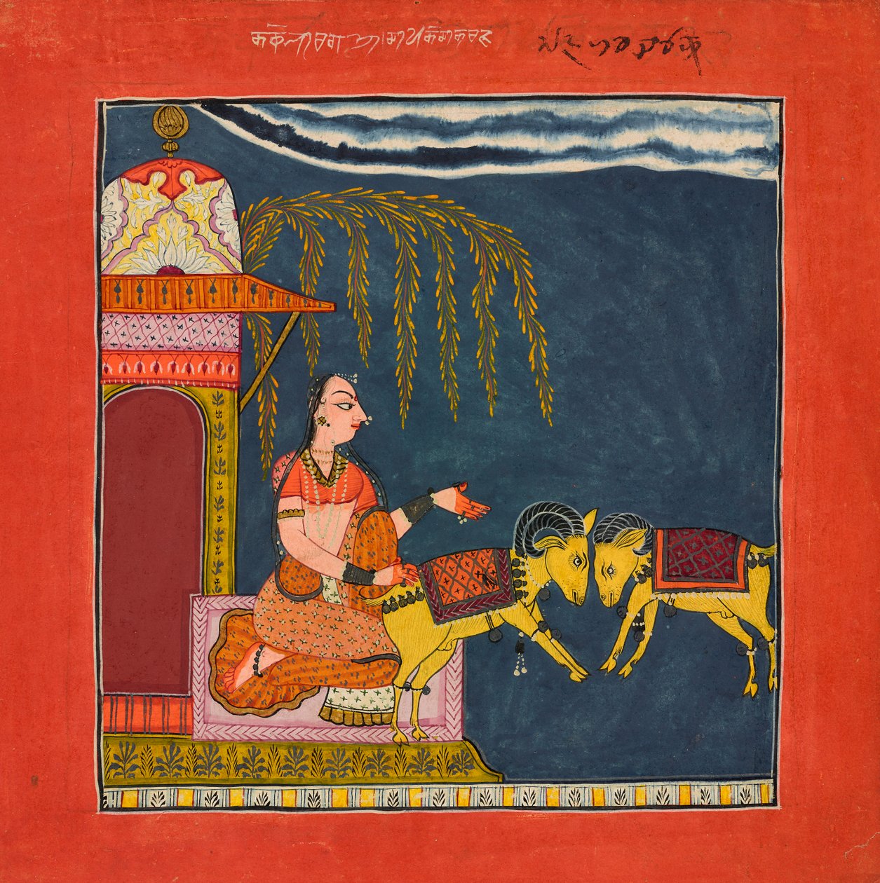 Kachheli Ragini, Ragamalából, S.1700 alkotó: Indian School
